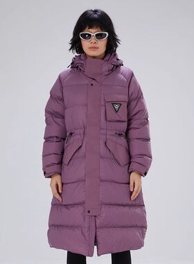 TRIP&CO女90白鸭绒防风防泼水长款羽绒服户外山系保暖防污外套