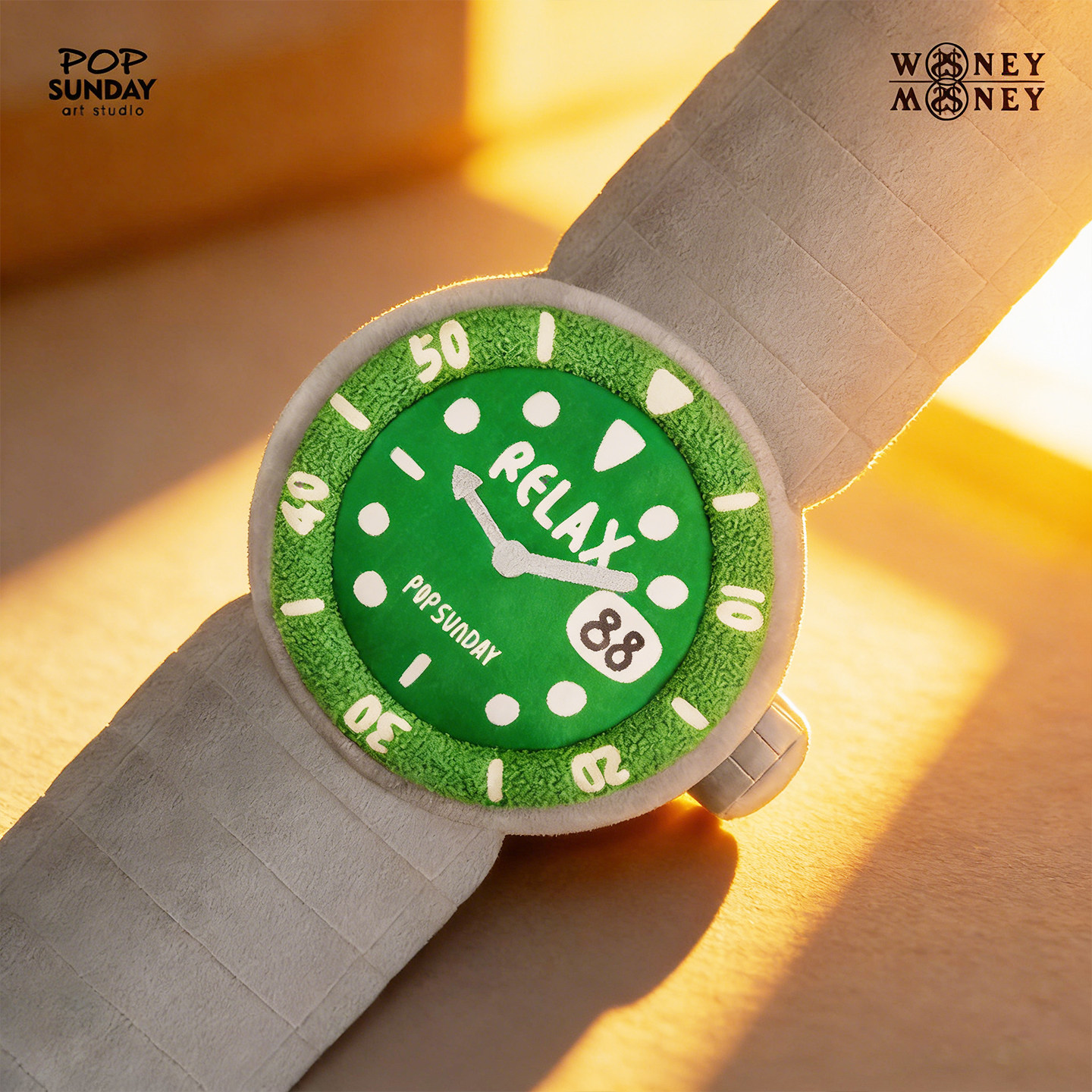 正版POP SUNDAY流行周日RELAX 毛绒抱枕长条枕头床头沙发靠垫玩偶