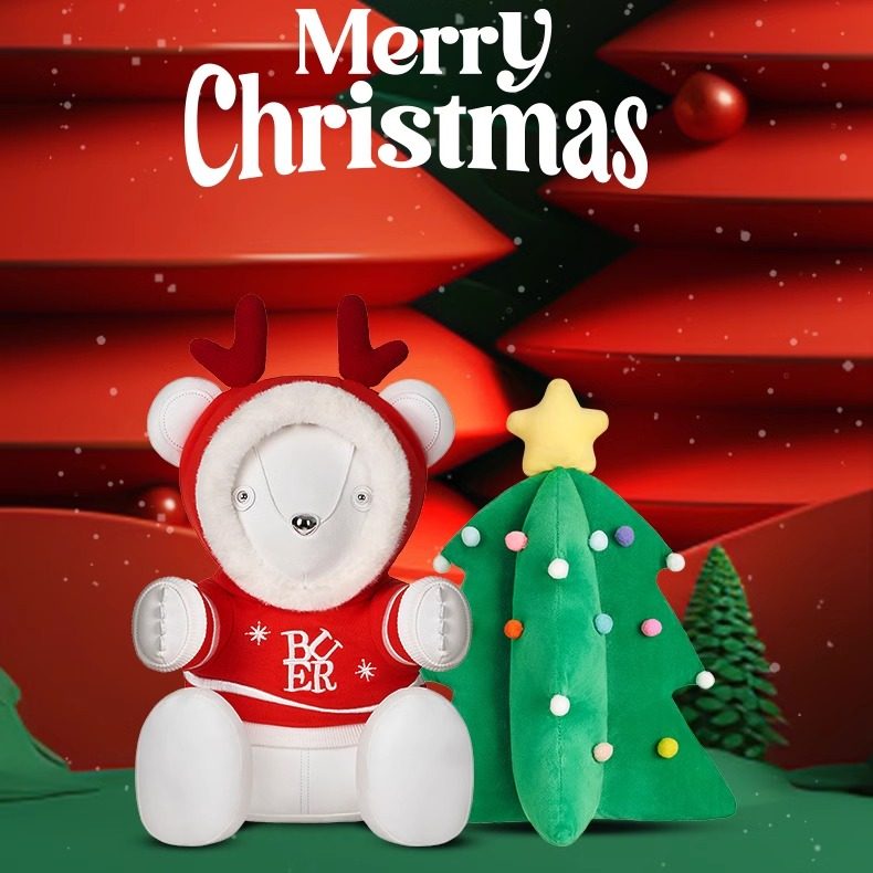 BUERBEAR布尔熊 Kiddo圣诞节抱抱熊玩偶毛绒潮流玩具生日礼物