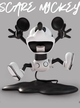 现货迪士尼正版MORSTORM吓一跳米奇复古搞怪潮玩公仔摆件礼物收藏