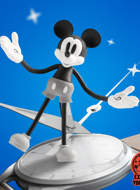 正版迪士尼MGL TOYS橡胶可动米奇唐老鸭高飞潮流玩具限量挂件