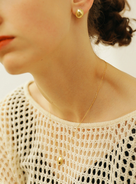 niceto DAYLIGHT | 浪漫纪念日 简单椭圆坠925银项链