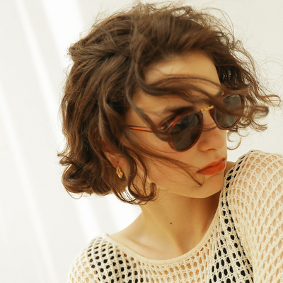 925银贝壳法式曲线复古