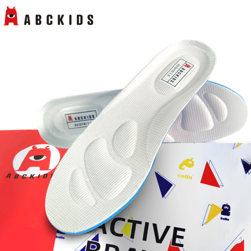 Abckids儿童鞋垫运动气垫减震男女童宝宝小孩透气防臭吸汗可剪裁