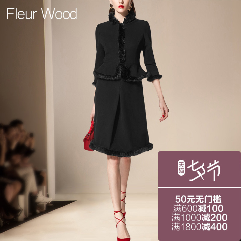 FLEUR WOODÇﶬװпîÅ®×°Å·ÃÀÃûæÂÆøÖÊÐÞÉíÏÔÊݼÙÁ½¼þÖÐȹÁ¬ÒÂȹ