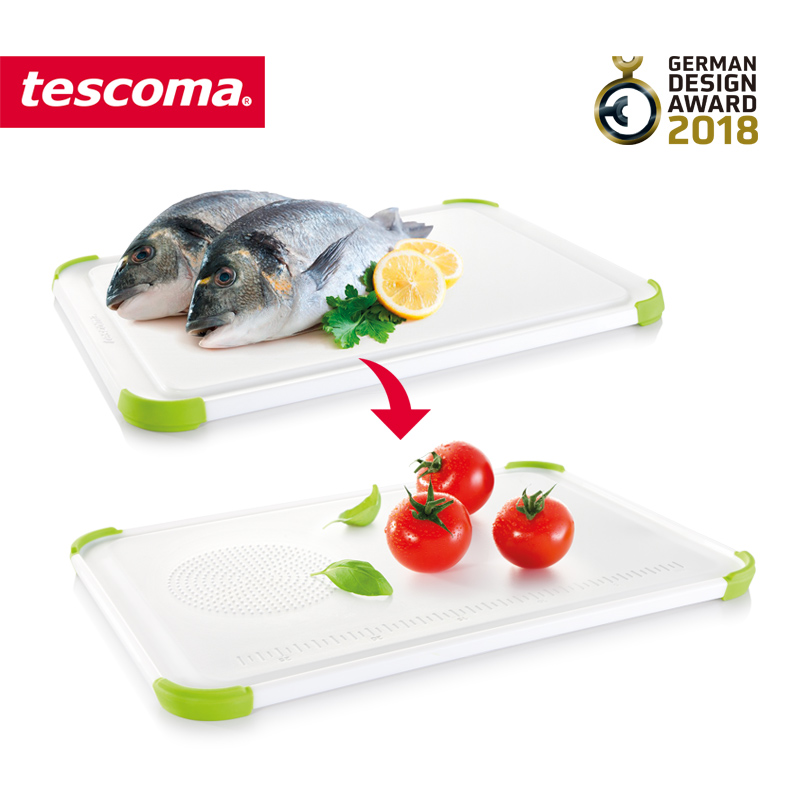 捷克tescoma 双面塑料菜板 纳米有效抗菌家用辅食切水果切菜砧板