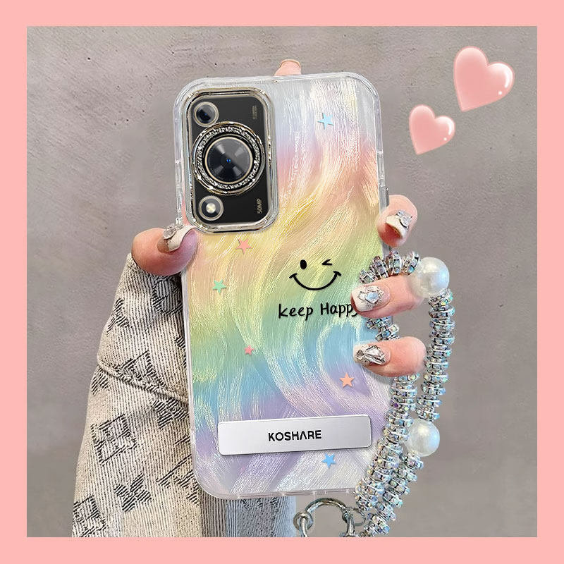 适用彩虹微笑华为hi畅享80s手机保护壳70plus可爱60X专用50pro小清新爆款羽纱新款少女心带镜头膜防摔保护套,3C数码配件,手机保护套/壳,淘宝优惠券,粉丝福利购,淘宝优惠卷