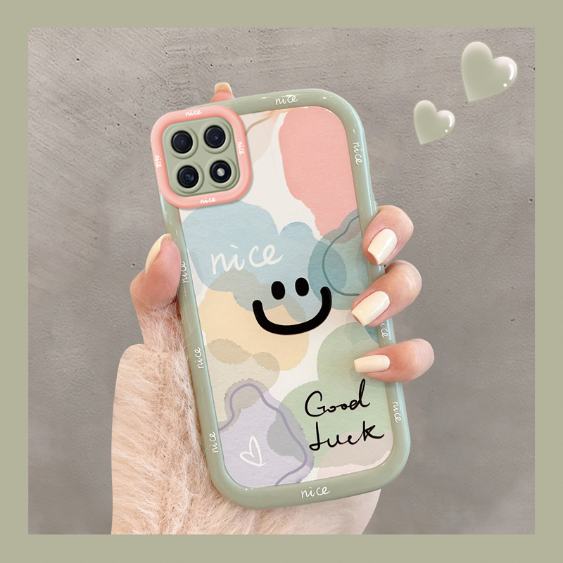 OPPOA72tpu晕染笑脸手机壳防摔