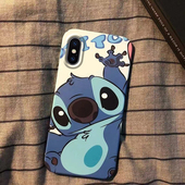 适用于iPhone苹果X手机壳个性 创意苹果XS网红史迪仔保护套苹果XR硬壳防摔苹果XSMax潮牌男女款