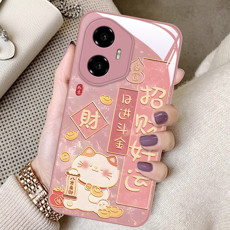 适用荣耀系列招财猫手机壳