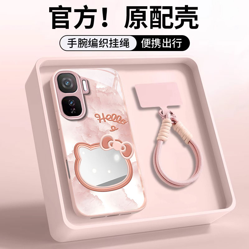 适用IQOONEO系列镜面猫咪手机壳
