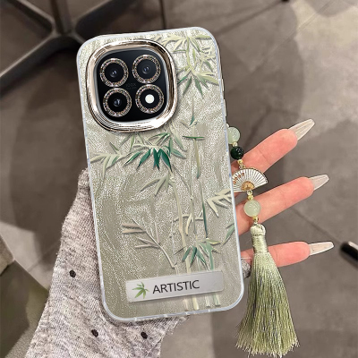 适用IQOO系列玉骨竹手机壳