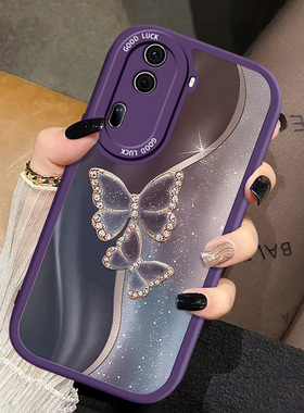 适用OPPOReno11Pro手机壳Reno10Pro新款9Pro+硅胶Reno8全包7鎏金6闪粉蝴蝶Reno5K网红4SE轻奢3时尚2Z潮元气