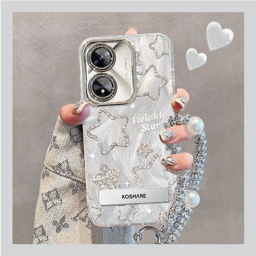 适用OPPOA系列闪粉星星手机壳