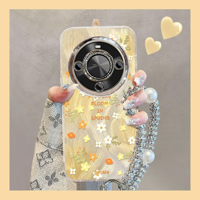 适用坚果碎花华为麦芒30手机壳20可爱10se夏日少女心新款防摔保护套自带挂绳轻薄全包小清新高级感轻奢风奢华
