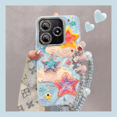 适用红米note系列油画海星手机壳