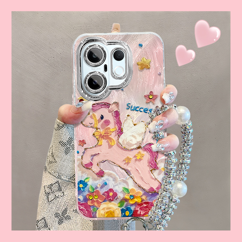 适用VIVOS系列油画小马手机壳