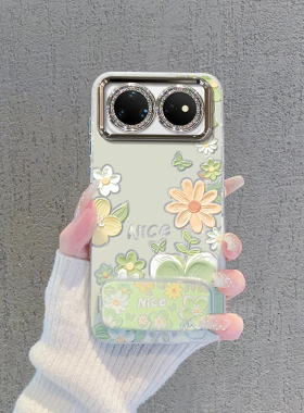 适用华为nova16Ultra油画花朵手机壳16pro新款16Z防摔huawei镜头保护套全包高级感外壳高颜值创意超薄男