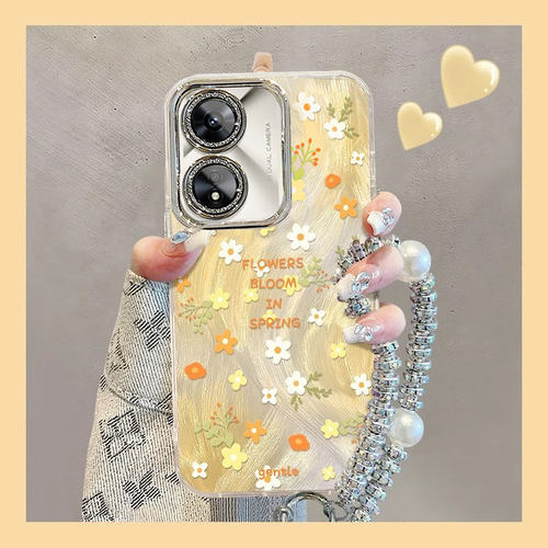 适用OPPOA系列坚果碎花手机壳