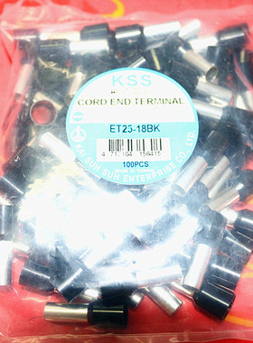 特价进口 凯士士KSS欧式端子ET25-18YW ET25-18BK 25-18BN 100只