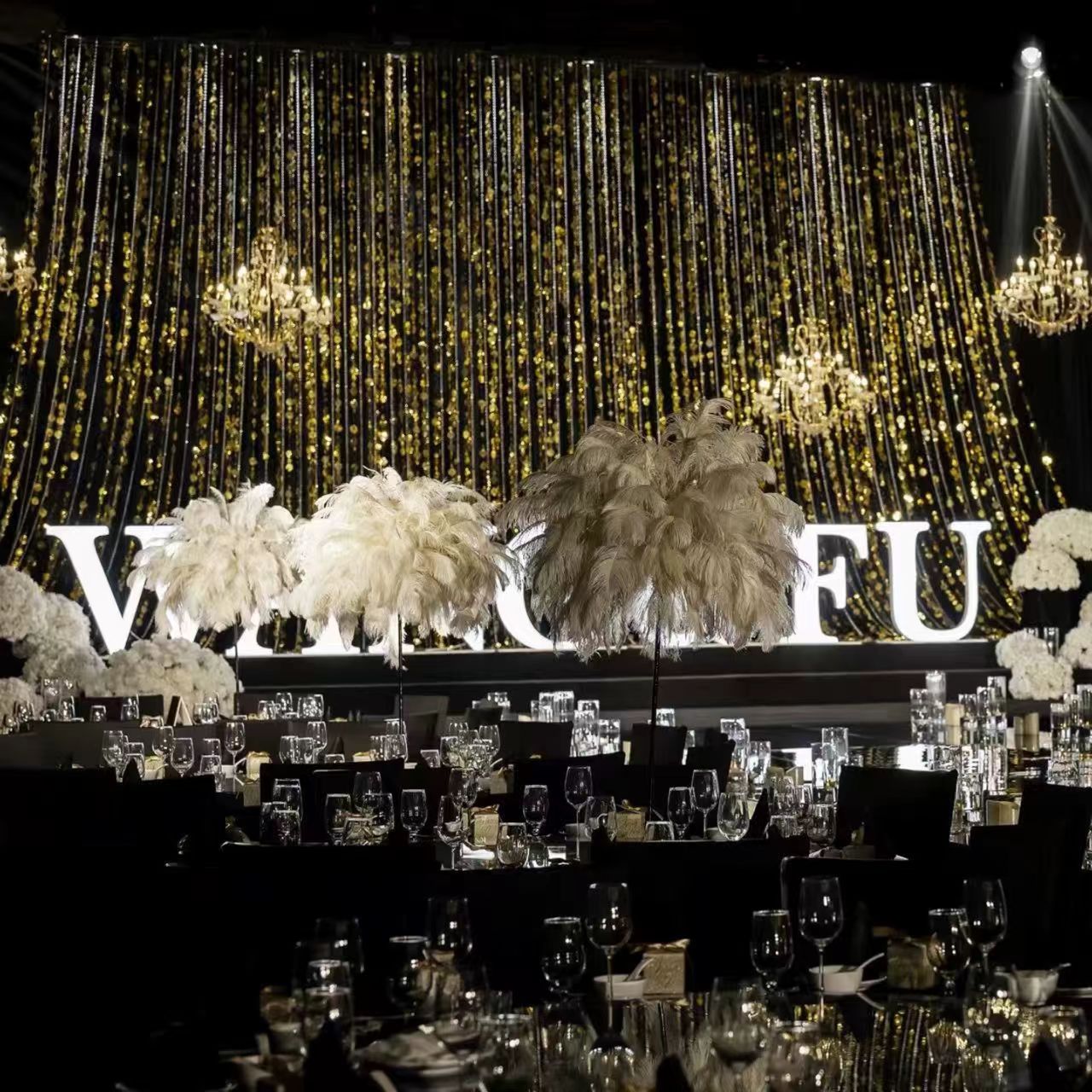 新款珠帘亮片吊顶挂件