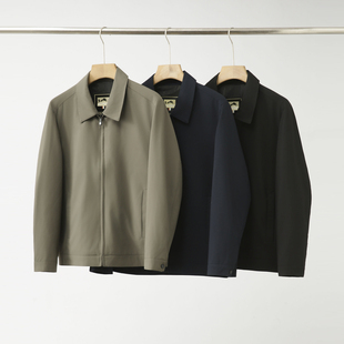 轻商务系列！笔挺有型！外贸男装秋季休闲翻领通勤行政夹克外套潮