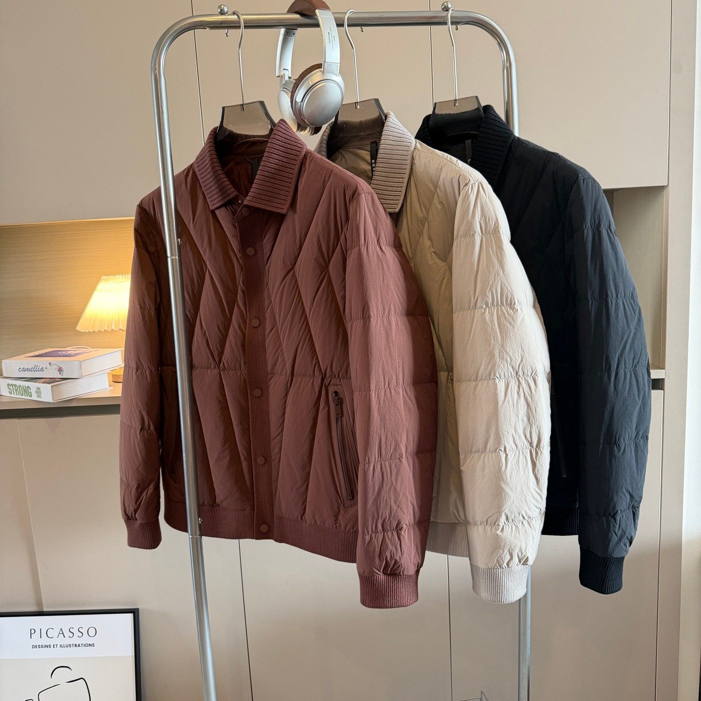 柜1990！轻量85绒三防针织领！秋冬男都市休闲羽绒服百搭夹克外套,男装,羽绒服,淘宝优惠券,粉丝福利购,淘宝优惠卷