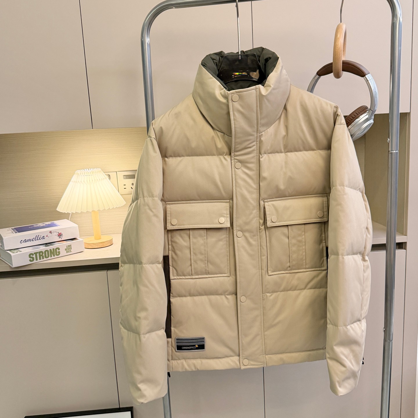 【H家】千元品质 冬季男士外贸加厚保暖90白鸭绒休闲立领羽绒服潮