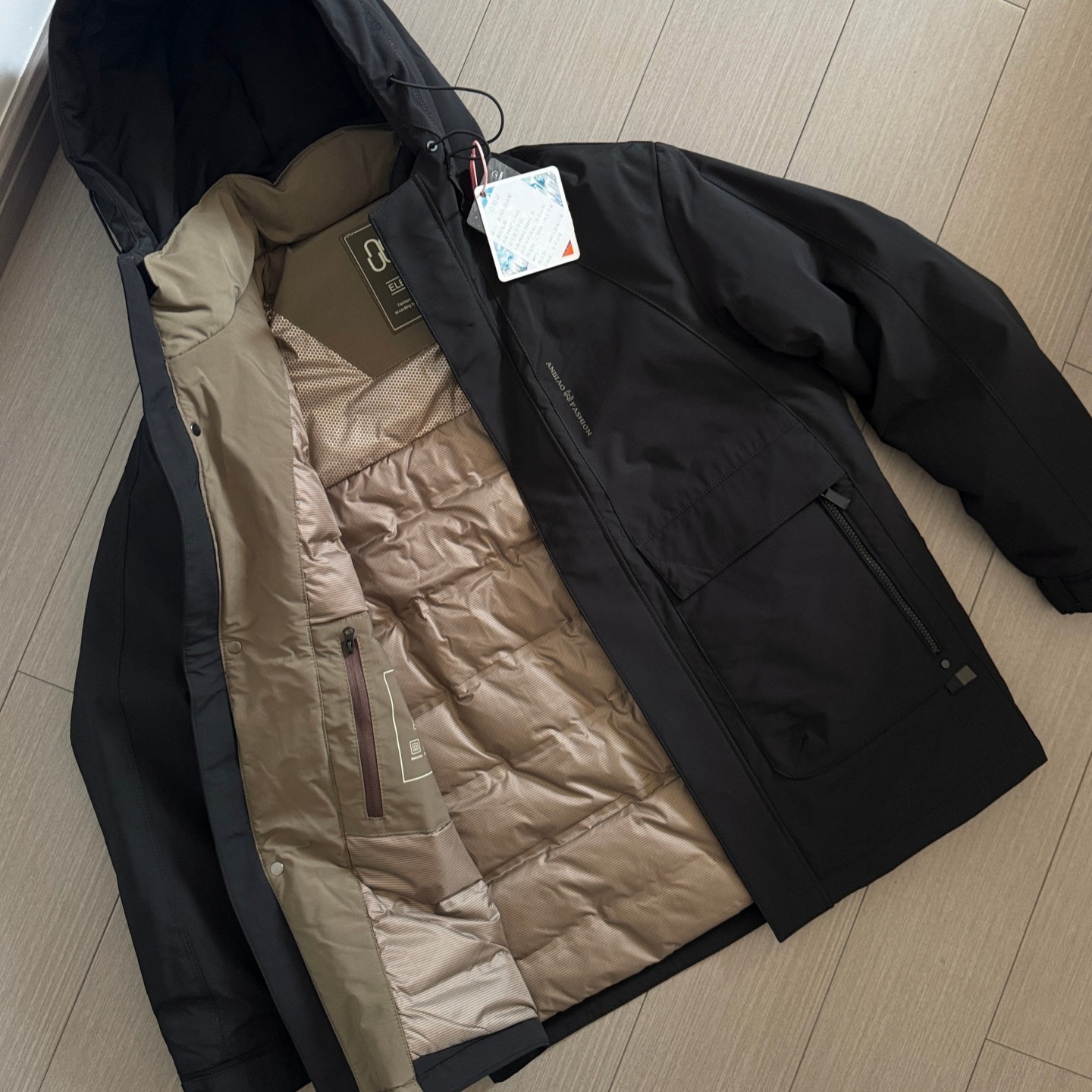 户外机能！90鸭绒！防风防泼水！冬季男士加厚保暖工装羽绒服外套