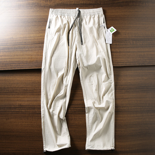 速干透气时尚 贼帅 户外机能 春夏男士 潮 弹力舒适运动直筒休闲裤