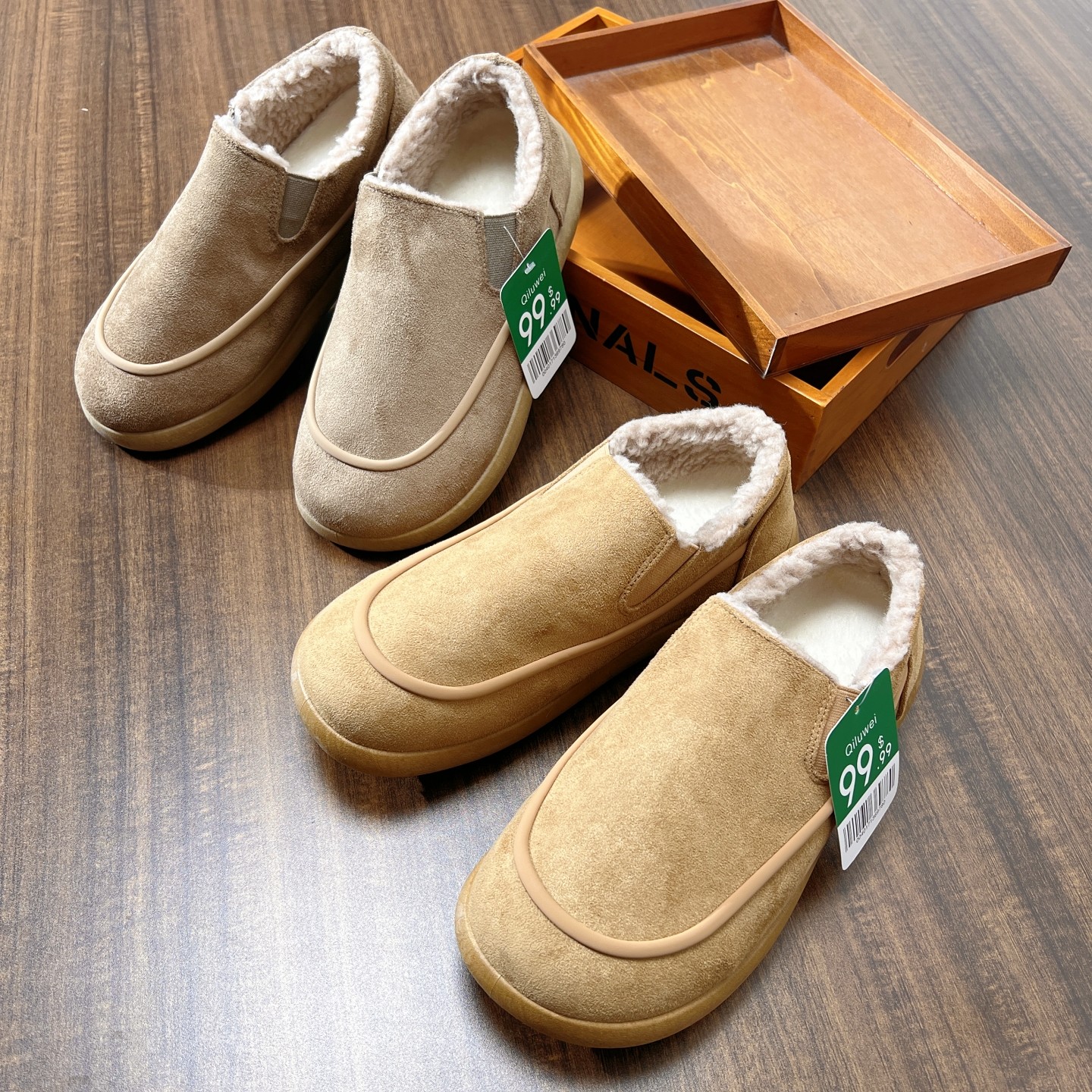 99.99美刀！福利款！加绒保暖！秋冬男士轻便一脚蹬勃肯雪地棉鞋,流行男鞋,时尚雪地靴,淘宝优惠券,粉丝福利购,淘宝优惠卷