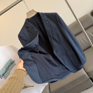 春季 上身干练 男垂坠商务休闲通勤西服外套 舒适细腻 撤柜余单