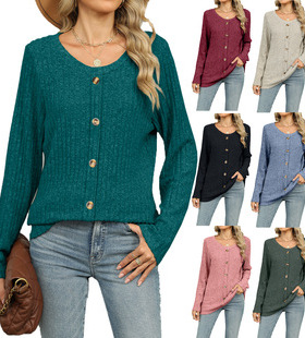 2025 Printed Double layered Ruffle Sleeve Loose Top T-shirt