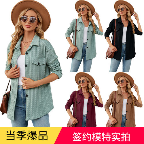 2025 3D jacket single breasted loose casual jacket