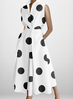 2025 Fashion V-neck Large Swing Dress