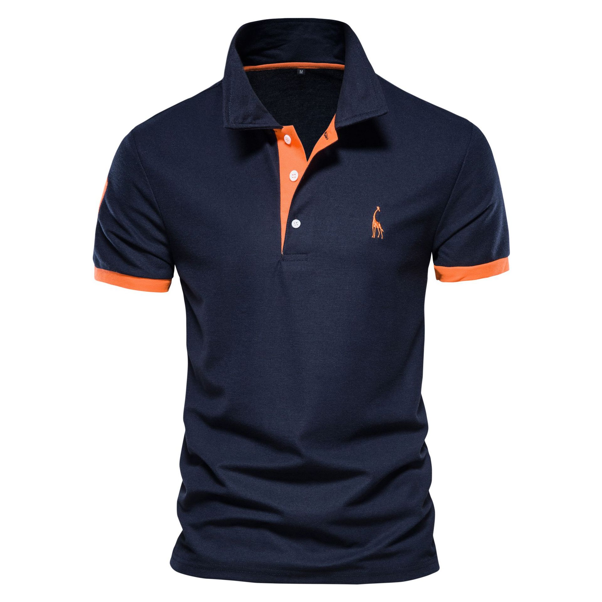2025 polo shirt short sleeved mesh collar men's T-shirt