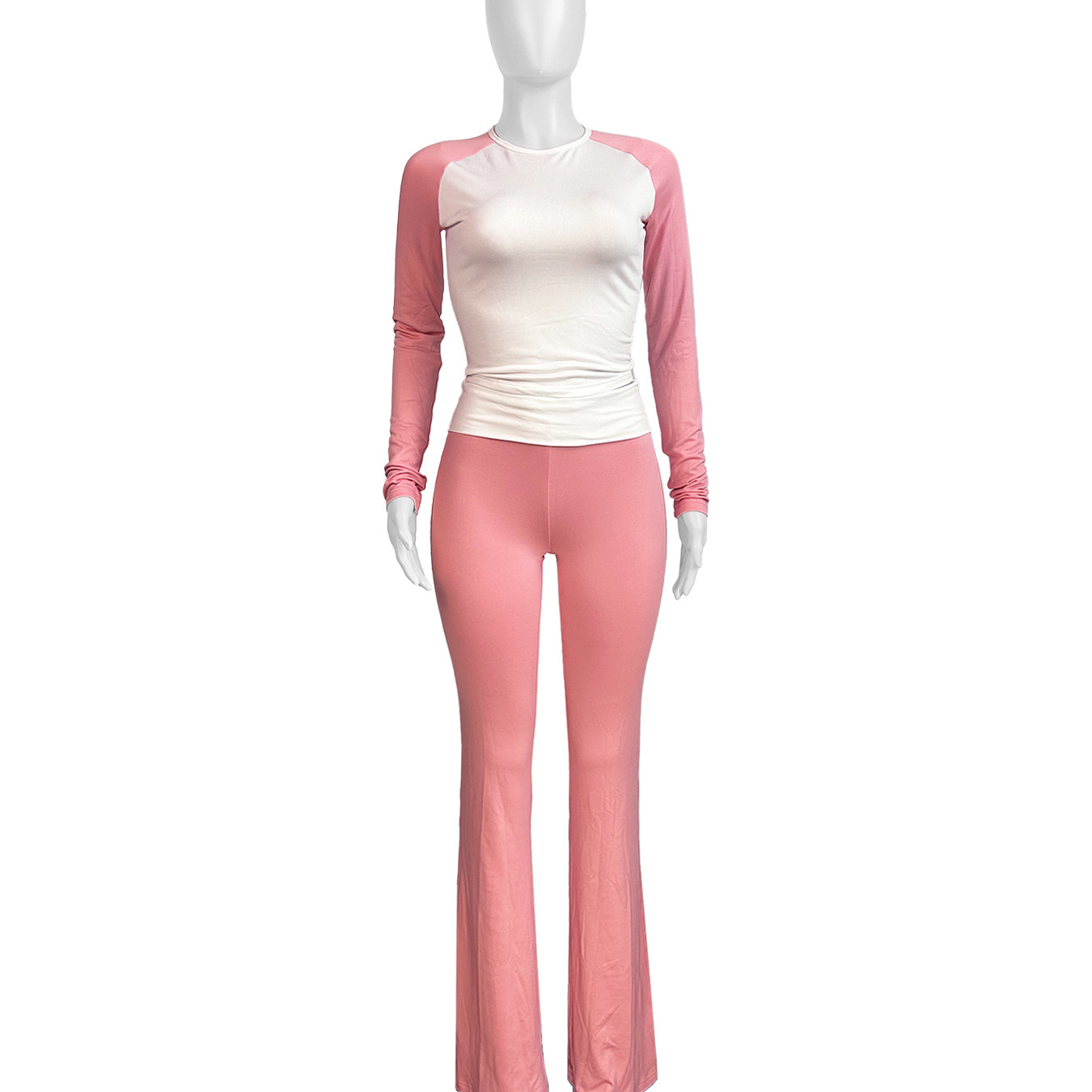 2025 Color Contrasting Tight High Waist Folding Set