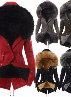 2024 Cotton Coat Hooded Slim Fit and Warm Zipper Coat