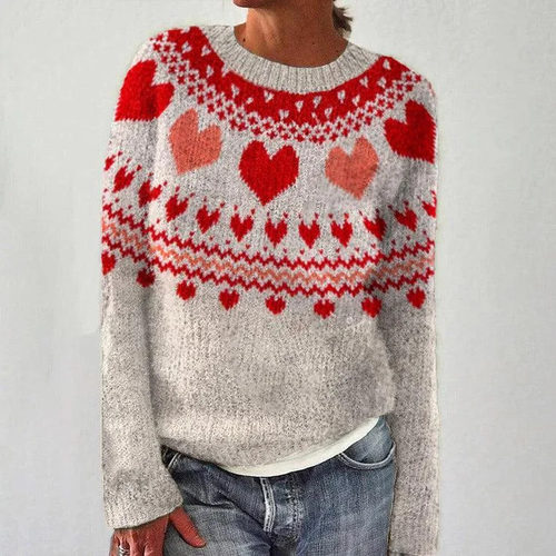 women's loose and fashionable pullover knitted sweater 毛衣