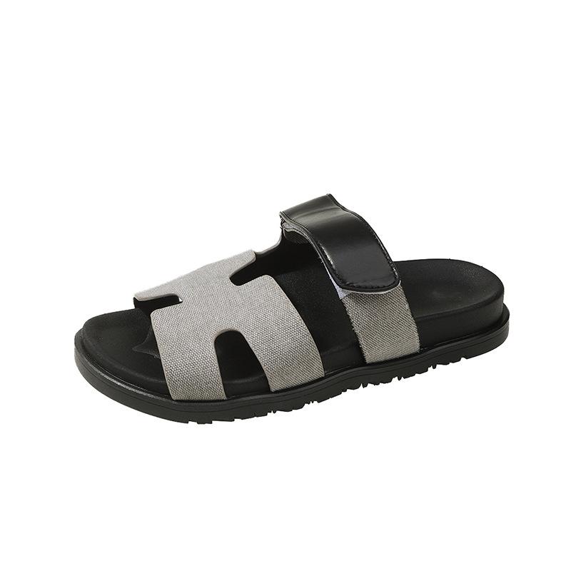 2025 Large Flat Low Slippers Color blocked Slippers