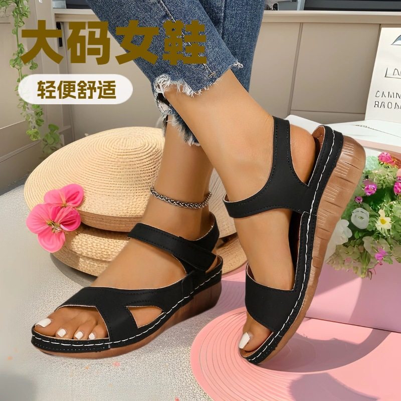 2025 plus size women's thick soled fashionable sandals