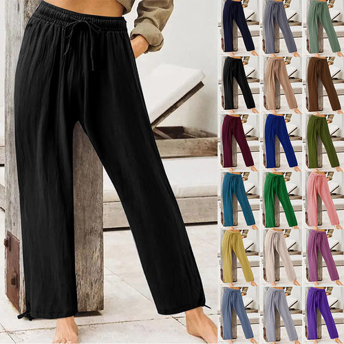 2025 Summer Casual Pants Women's Solid Color Pants
