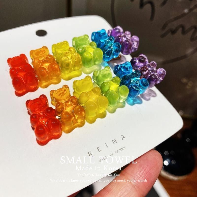 韩国正版赵露思糖果熊发夹