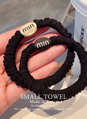 韩国进口简约百搭min豆豆发圈马尾皮筋丸子头绳扎头发绳耐用头饰