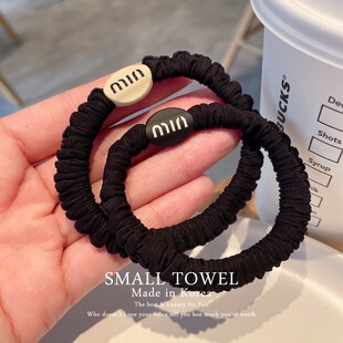 韩国进口简约百搭min豆豆发圈马尾皮筋丸子头绳扎头发绳耐用头饰