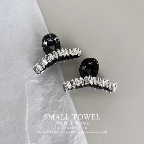 韩国进口高级轻奢法式水钻小鲨鱼夹刘海碎发夹公主头对夹发卡头饰