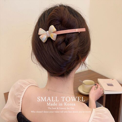 甜美蝴蝶结一字夹弹簧夹