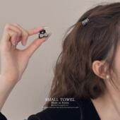 韩国进口法式 公主头水钻蝴蝶结min小抓夹刘海小夹子对夹发卡头饰