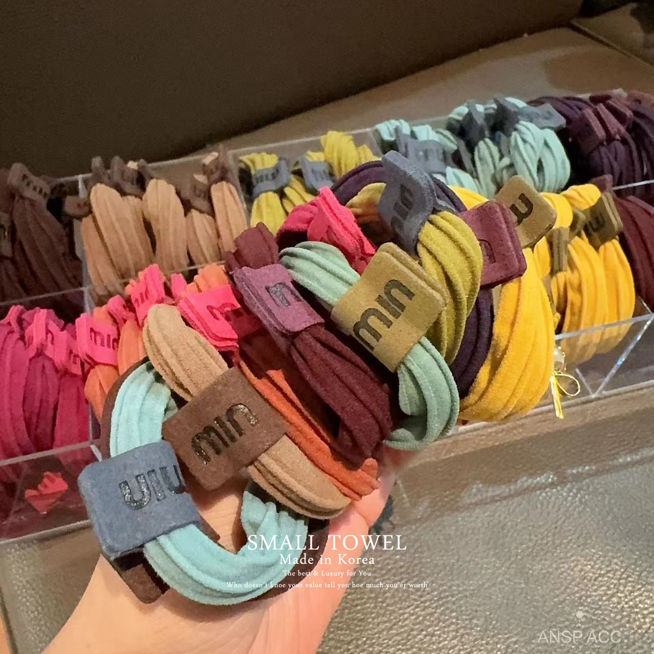 韩国进口加粗高弹力min毛巾发圈马尾皮筋丸子头发绳耐用百搭头饰