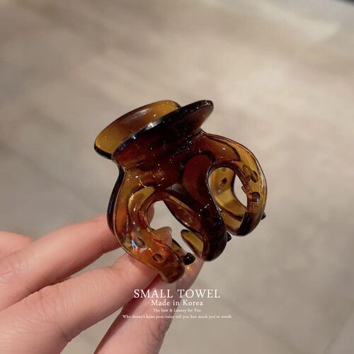 韩国东大门进口简约百搭后脑勺鲨鱼夹中号5.5cm盘发抓夹发卡头饰